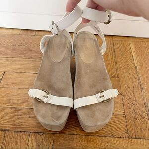 Miu Miu strap wedge suede sandals